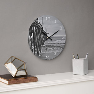 Pier by Shirley Taylor Large Clock
