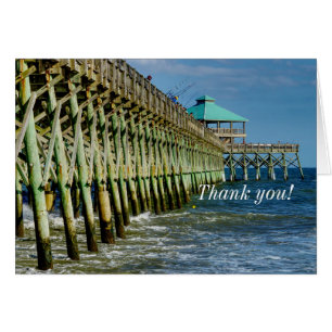 Pier Fishing Thank You Card