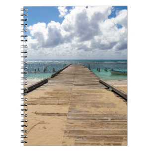 Pier into the ocean Saona Domenican Republic Notebook