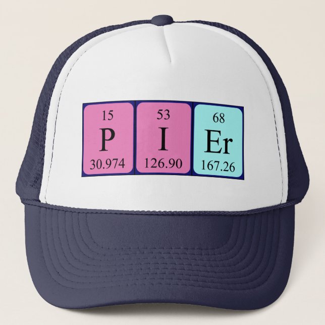 Pier periodic table name hat (Front)