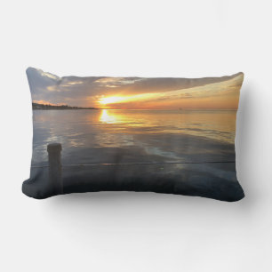 Pier Sunset Lumbar Pillow