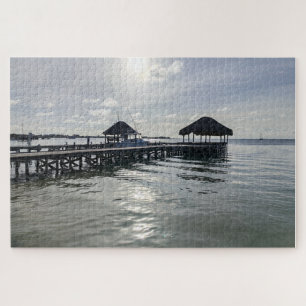 Pier with Palapas Jigsaw Puzzle