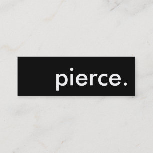 pierce. loyalty punch card