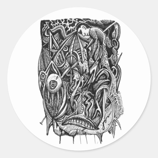 Pierced, by Brian Benson, sticker (Front)