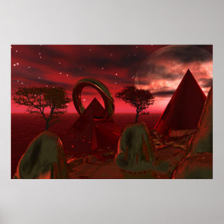 Pierced Pyramid Poster