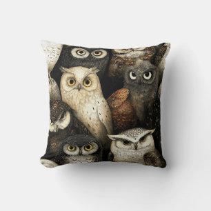 pierching eyes throw pillow