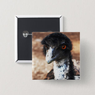Piercing Eyes of the Outback 2 Inch Square Button