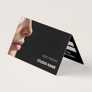 Piercing salon Appointment Business Card
