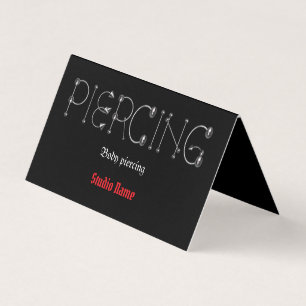 Piercing salon Business Card