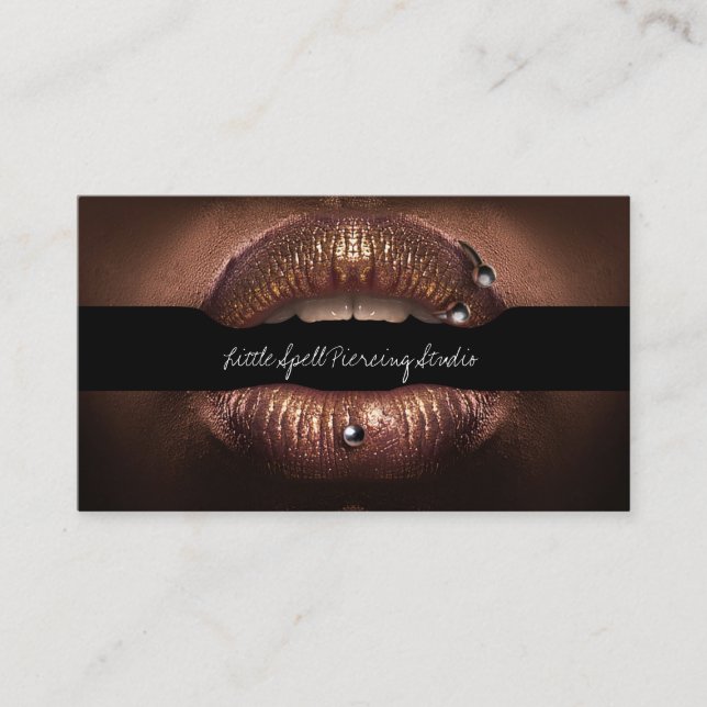 Piercing Studio Tattoo Piercing specialist Business Card (Front)