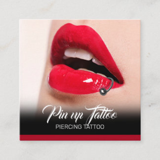 Piercing Studio Tattoo Piercing specialist Square Business Card