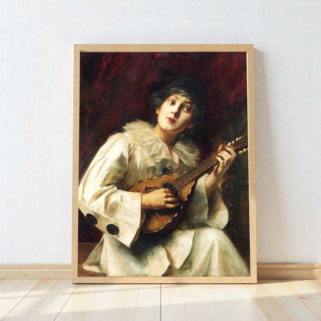 Pierette Playing The Lute,  Poster (Creator Uploaded)