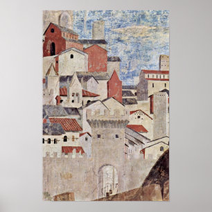 Piero della Francesca - Architectural scene Poster
