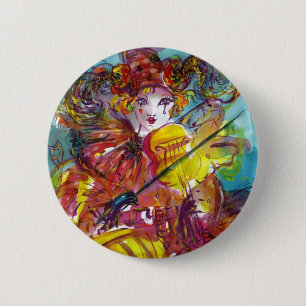 PIERO / Venetian Carnival Night 2 Inch Round Button