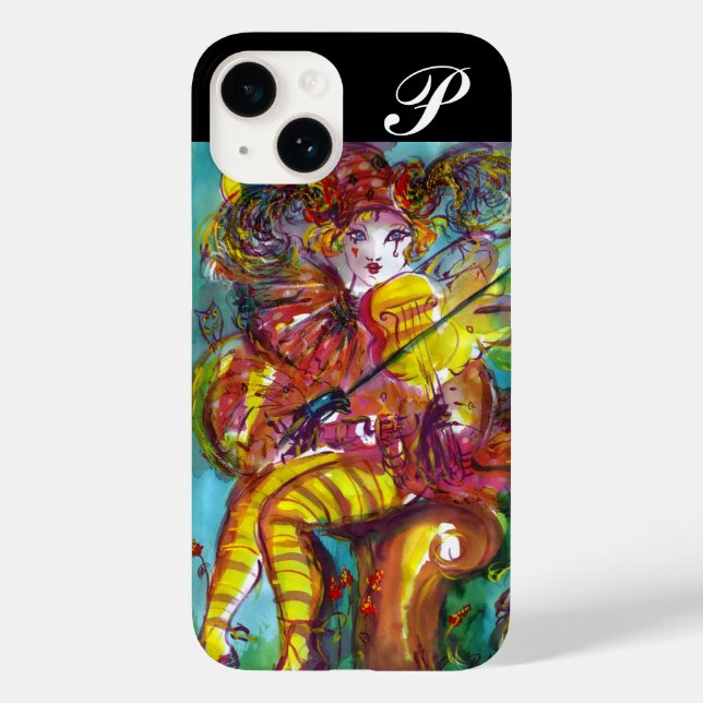 PIERO / Venetian Carnival Night Monogram Case-Mate iPhone Case (Back)