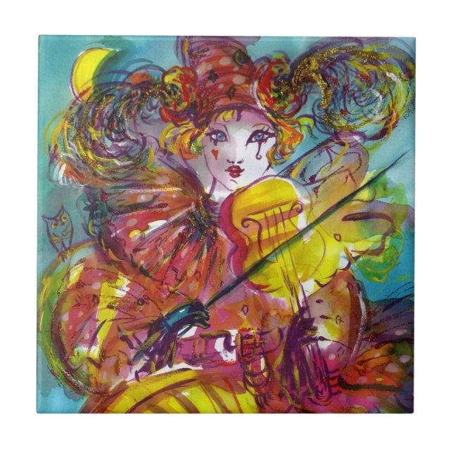 PIERO / Venetian Carnival Night Tile (Front)