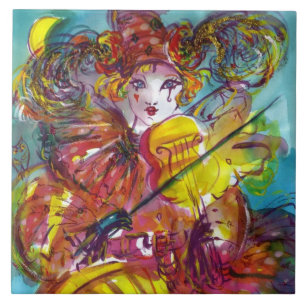 PIERO / Venetian Carnival Night Tile