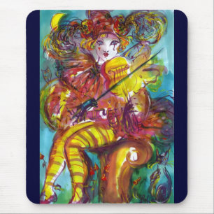 PIERO  VIOLIN PLAYER/ Venetian Carnival Night Mouse Pad