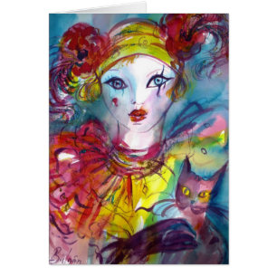 Piero with cat / Venetian Masquerade Masks