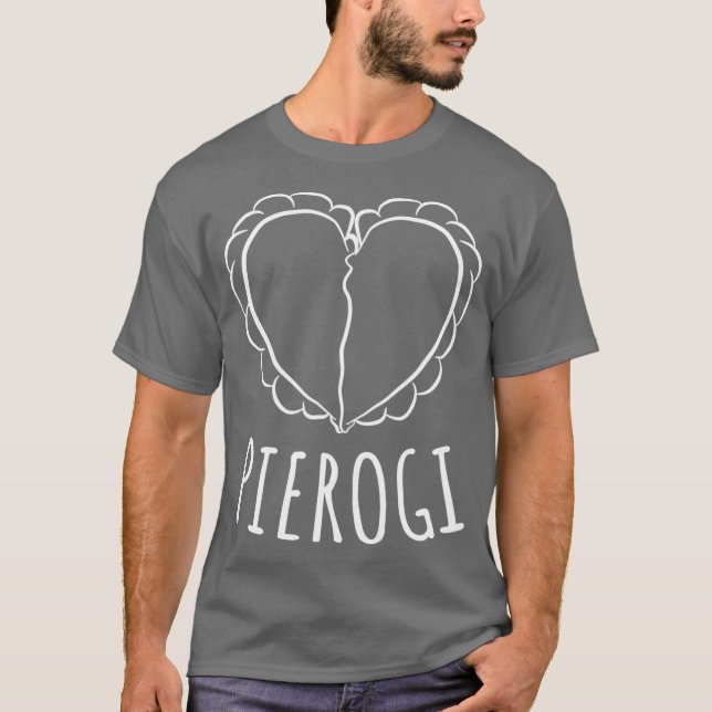 Pierogi Heart Polish T-Shirt (Front)