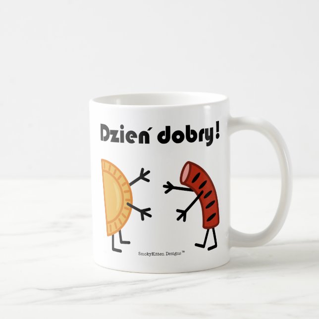 Pierogi & Kielbasa - Customizable Coffee Mug (Right)