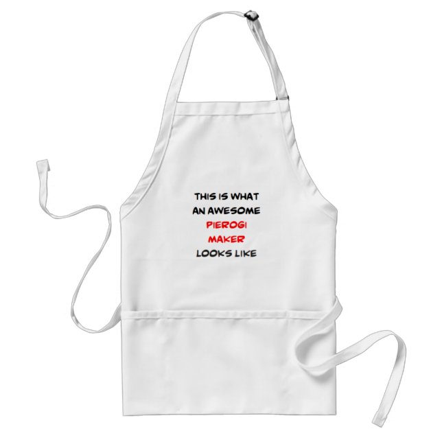 pierogi maker, awesome standard apron (Front)