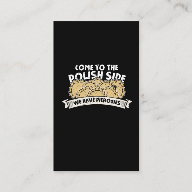 Pierogi Maker polish Foodie Poland Noodles Business Card (Front)