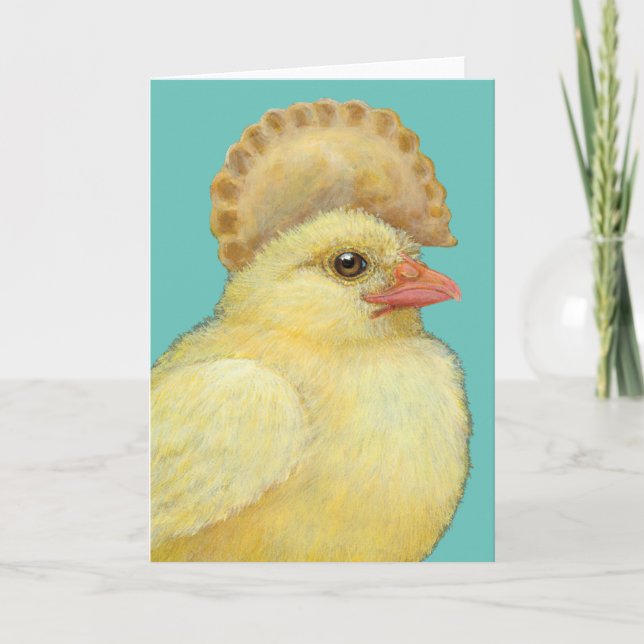 Pierogi Peep Carte de voeux pliée (Devant)