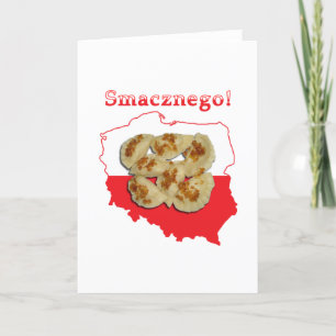 Pierogi Smacznego Polish Map Card