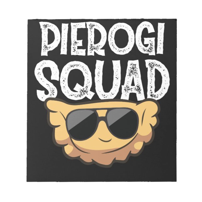 Pierogi Squad Polish Food Poland Funny Notepad (Front)