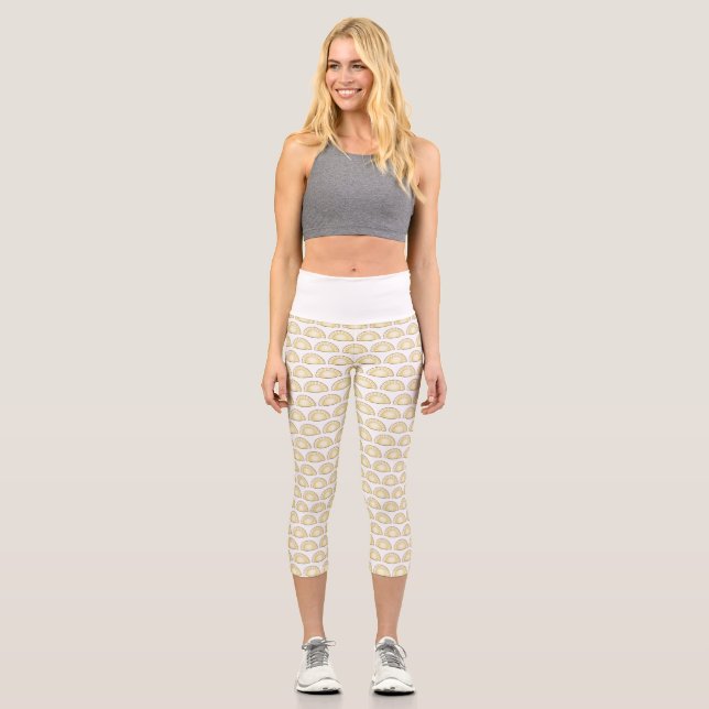 Pierogi Yoga Capri Leggings (Front)