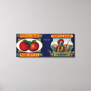 Pierpole Apple LabelStrong, ME Canvas Print