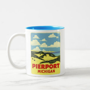 Pierpont Michigan Vintage Two-Tone Coffee Mug