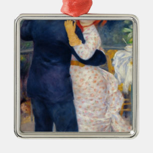 Pierre A Renoir   A Dance in the Country Metal Ornament