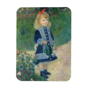 Pierre A Renoir A Girl with a Watering Can Magnet