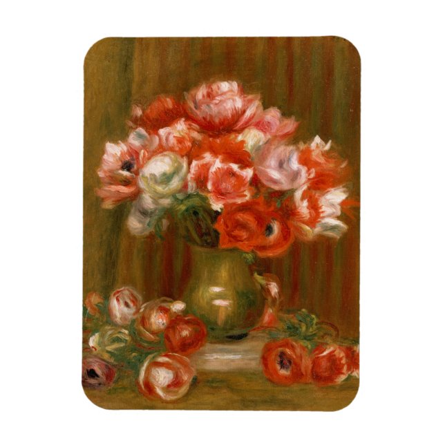 Pierre A Renoir | Anemones Magnet (Vertical)