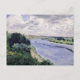 Pierre A Renoir Barges on the Seine Postcard