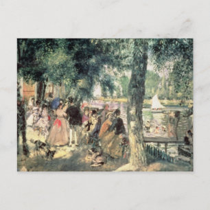 Pierre A Renoir Bathing on the Seine Postcard