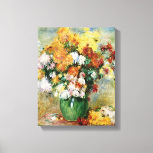 Pierre A Renoir   Bouquet of Chrysanthemums Canvas Print
