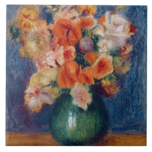 Pierre A Renoir Bouquet Tile