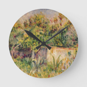 Pierre A Renoir   Cabin in a Clearing in a Wood Round Clock