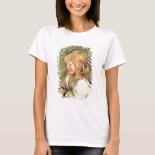 Pierre A Renoir Child in a White Shirt Reading