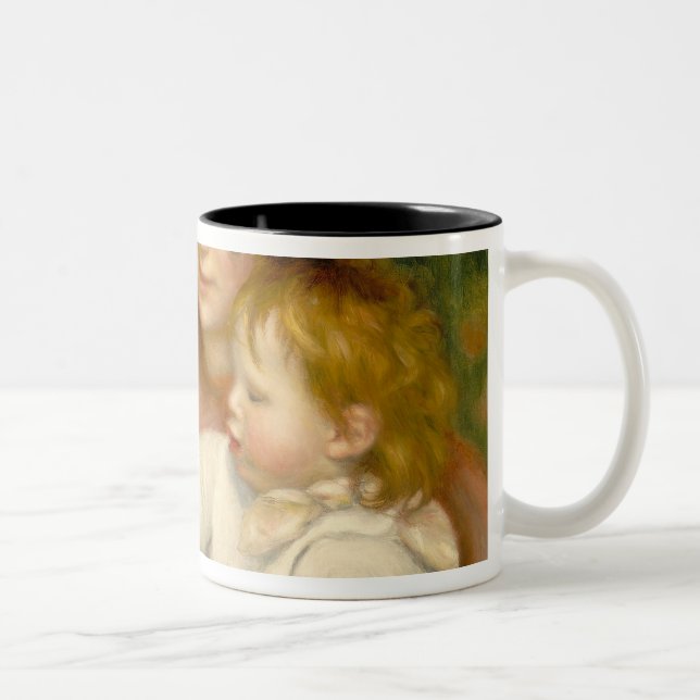 Pierre A Renoir | Child with Toys Two-Tone Coffee Mug (Right)