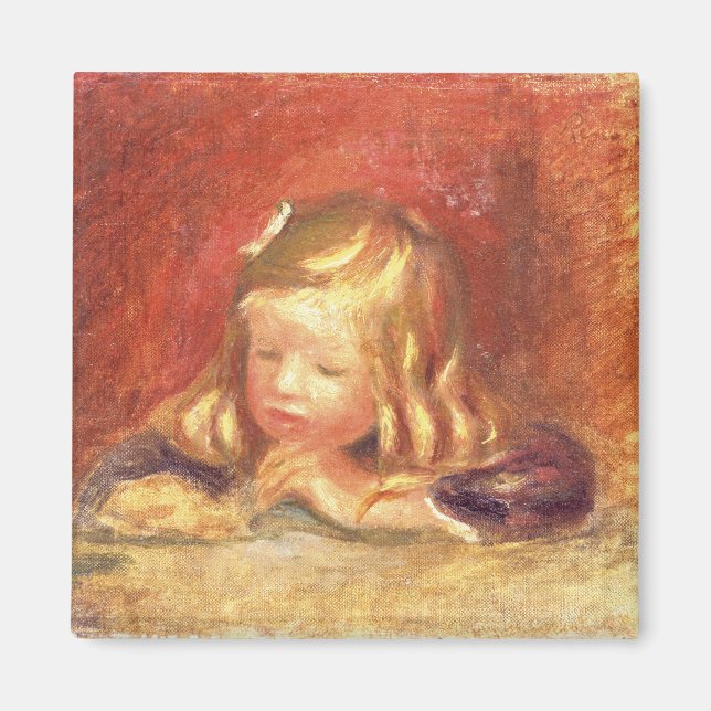 Pierre A Renoir | Coco at the Table  Magnet (Front)