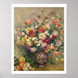Pierre A Renoir   Dahlias Poster