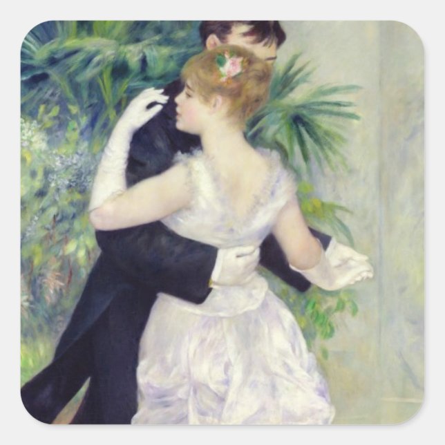 Pierre A Renoir | Dance in the City Square Sticker (Front)