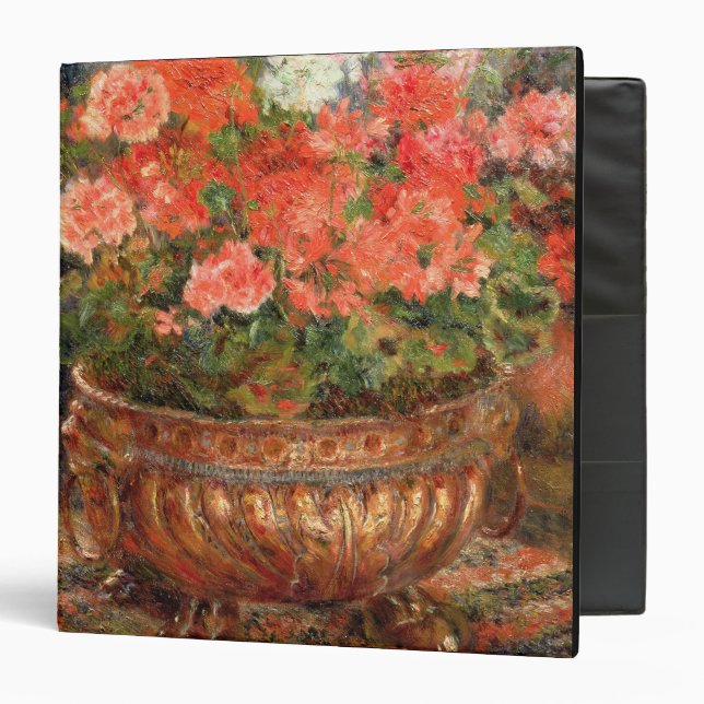 Pierre A Renoir | Geraniums in a Copper Basin Binder (Front/Inside)