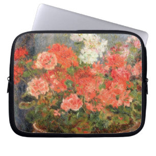 Pierre A Renoir   Geraniums in a Copper Basin Laptop Sleeve
