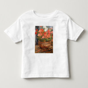Pierre A Renoir Geraniums in a Copper Basin Toddler T-shirt
