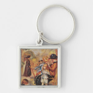 Pierre A Renoir   In the Luxembourg Gardens Keychain